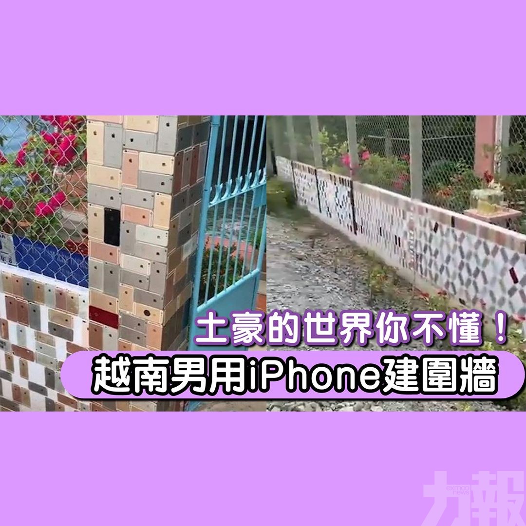 越南男用iPhone建圍牆