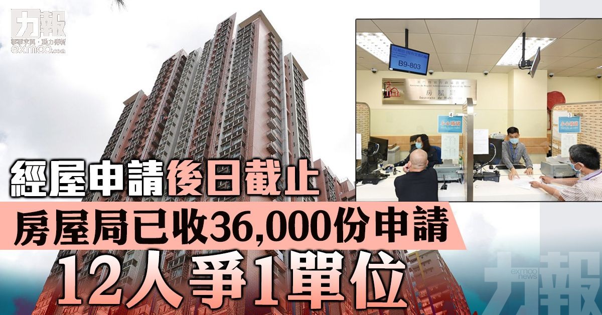 房屋局已收36,000份申請 12人爭一單位