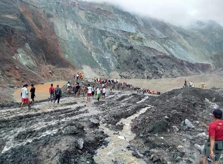 緬甸翡翠礦區嚴重塌方