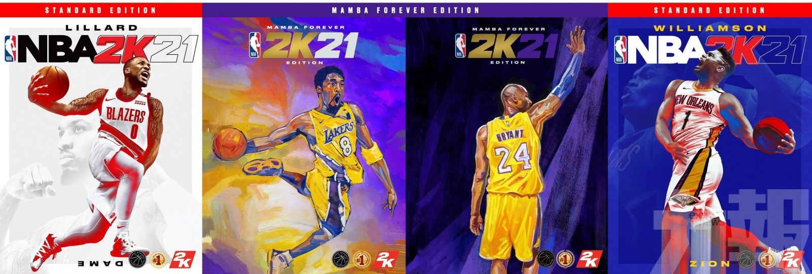 高比登上《NBA 2K21》佔兩個Cover