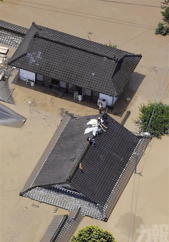 日本熊本暴雨引發洪災 16死16失蹤