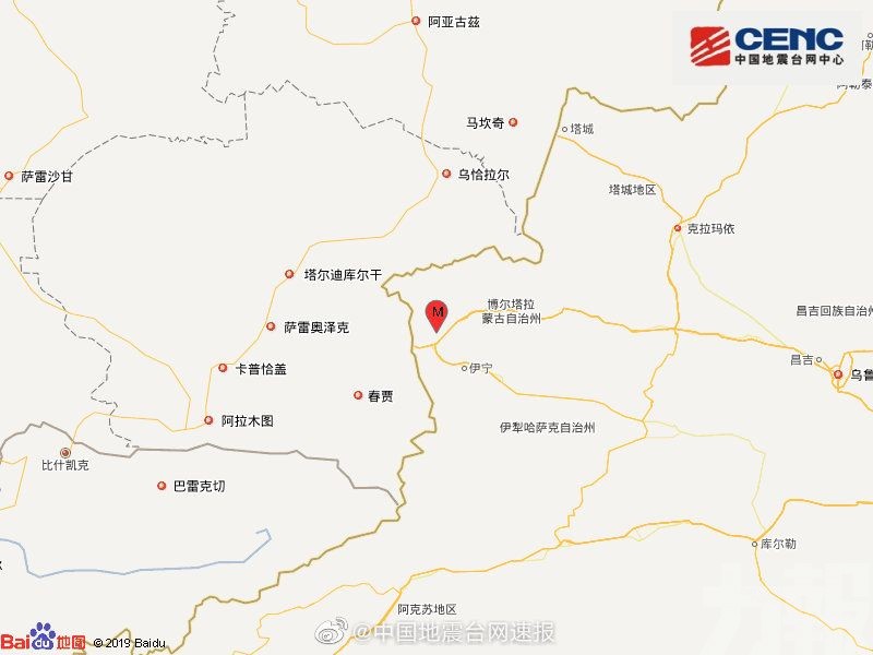 新疆發生5級地震