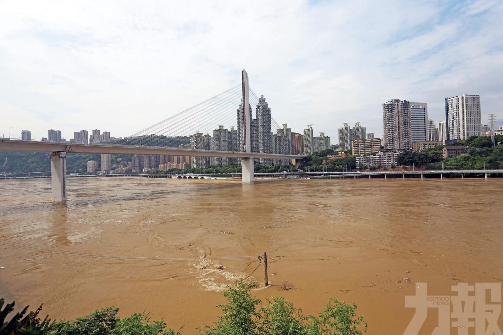 重慶多條沿江幹道被淹