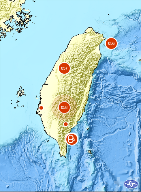 台灣桃源區4.5級地震