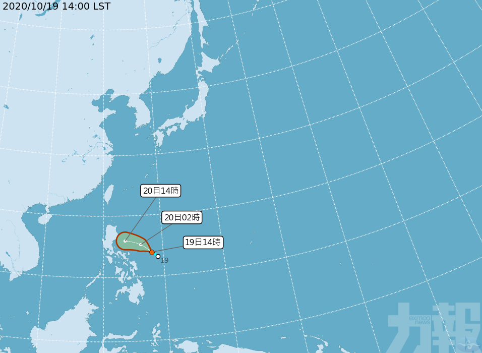 中央氣象台料明日加強為颱風