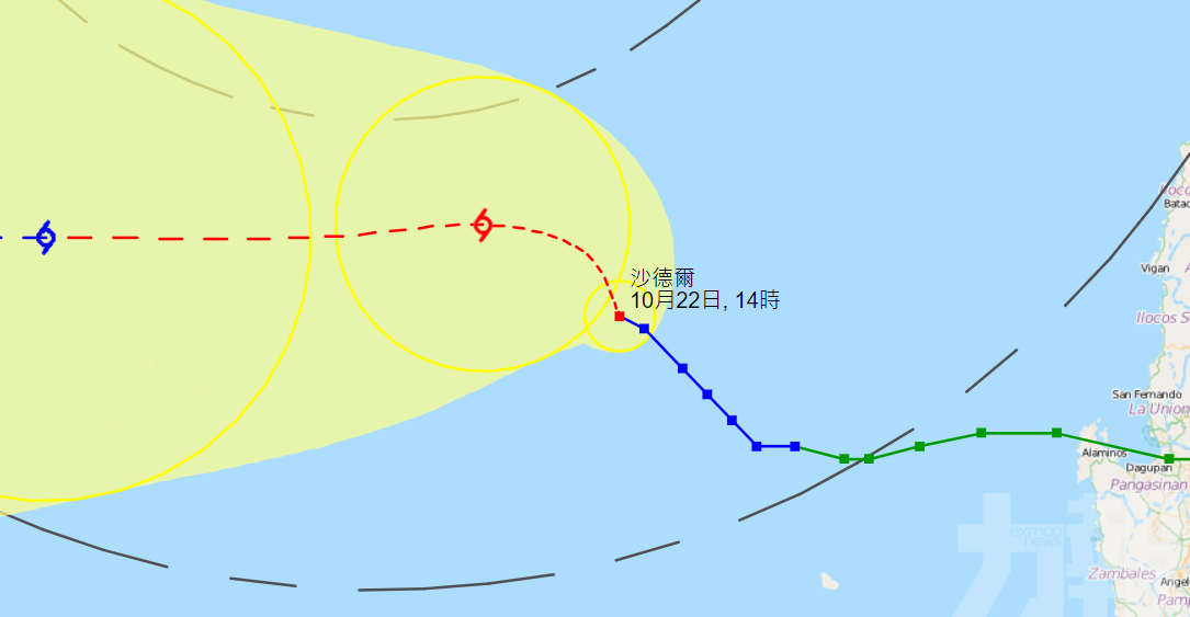 【颱風沙德爾】香港掛一號風球