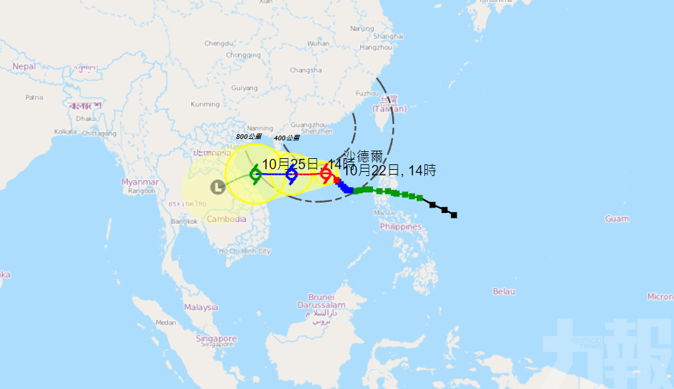 【颱風沙德爾】香港掛一號風球