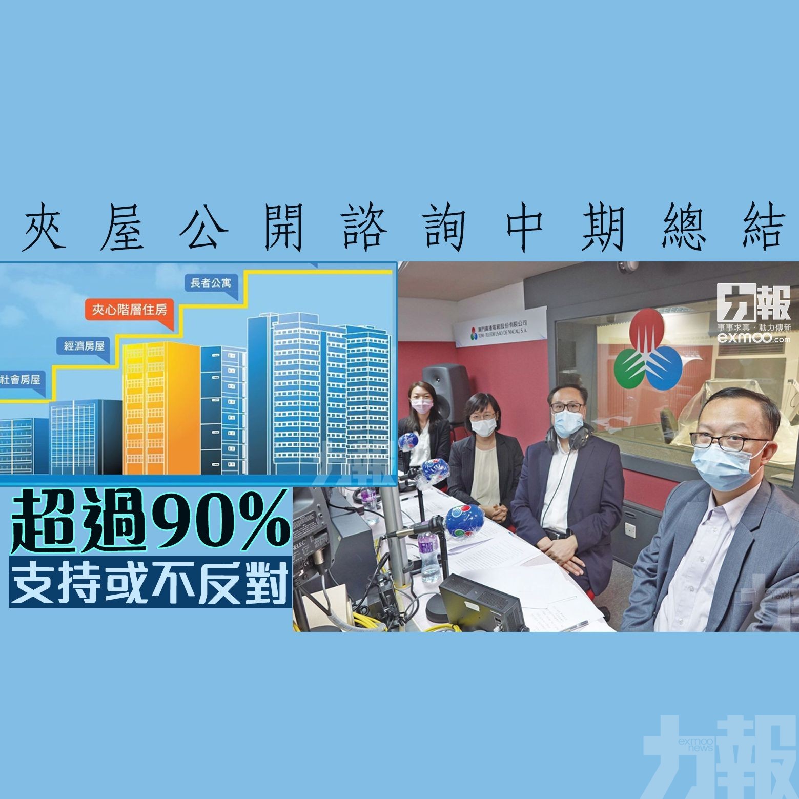 超過90%支持或不反對