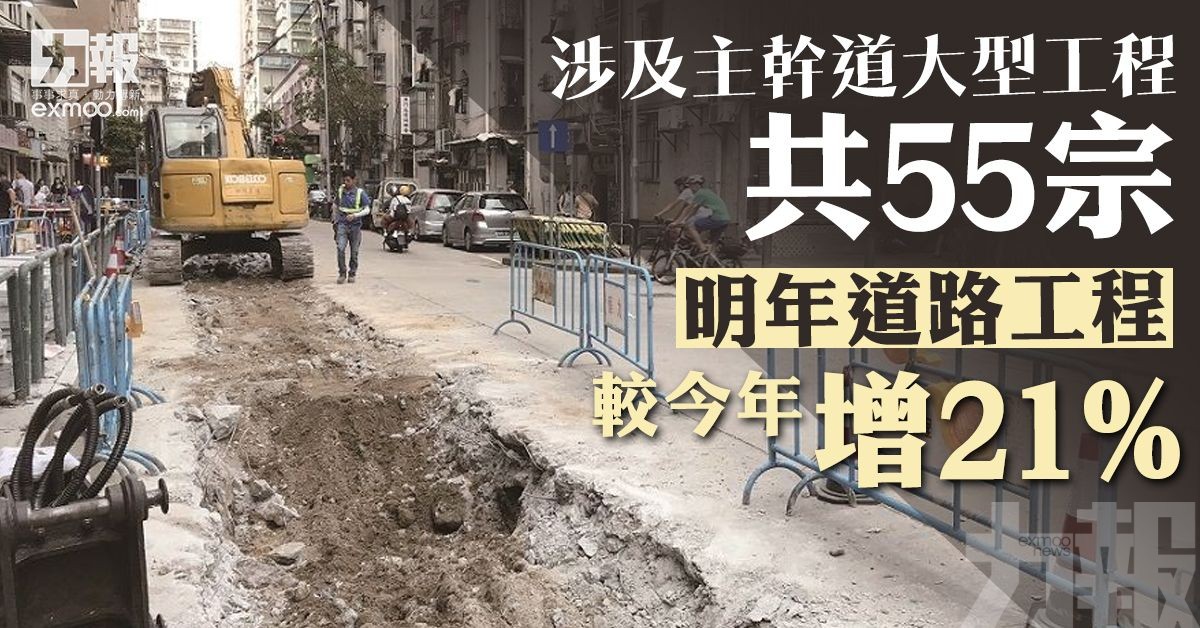 明年道路工程較今年增21%