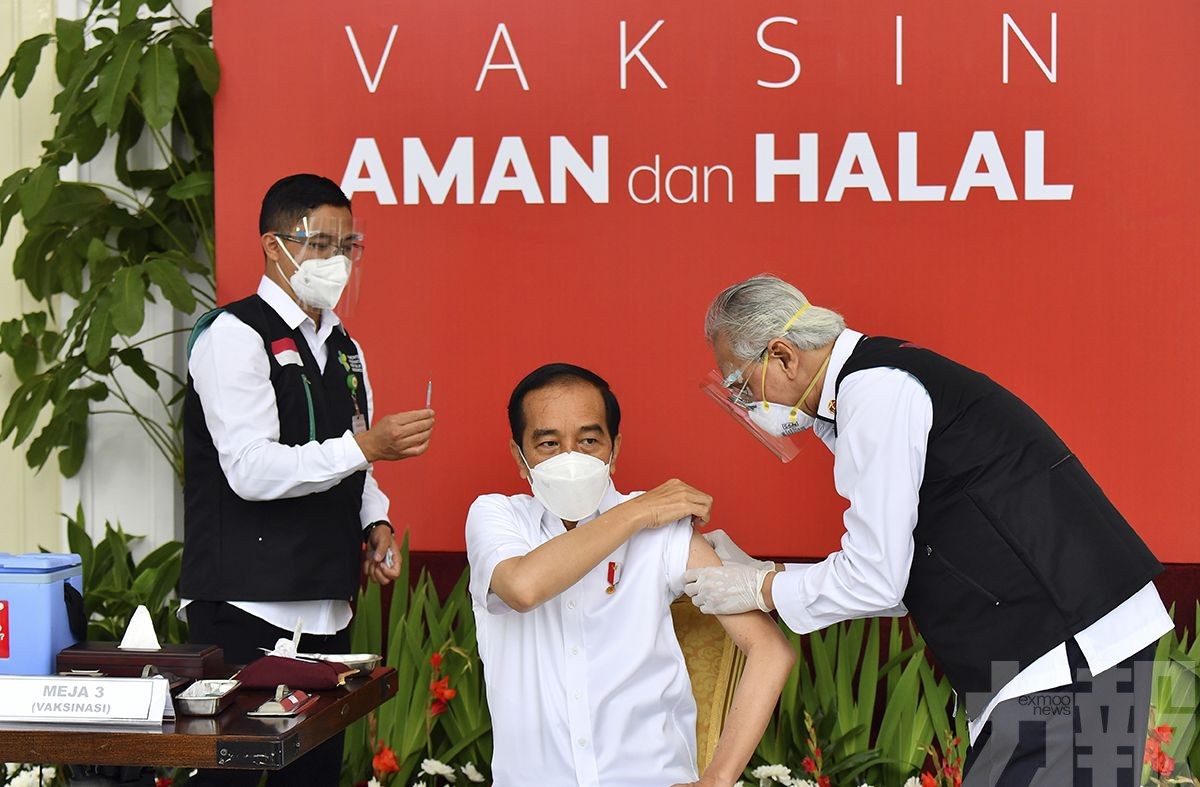 印尼總統公開接種中國新冠疫苗