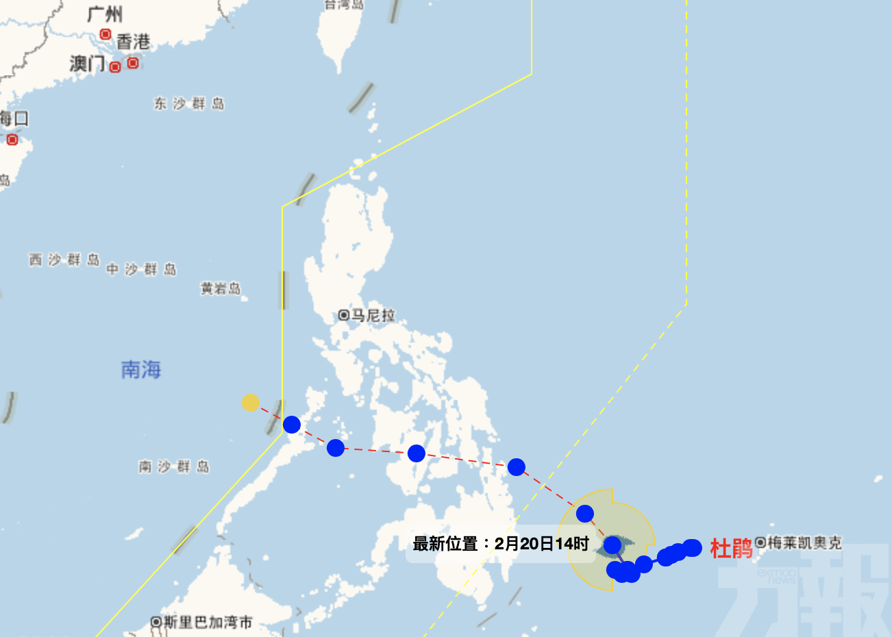 氣象局：不會對本澳構成影響