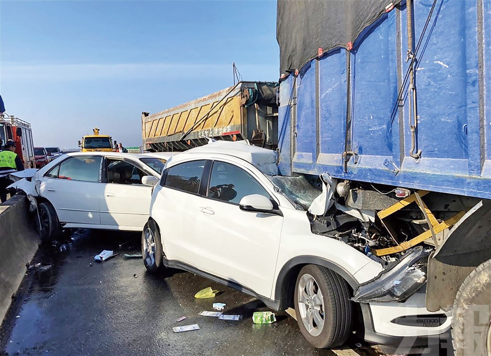 台20車連環追撞釀兩死八傷