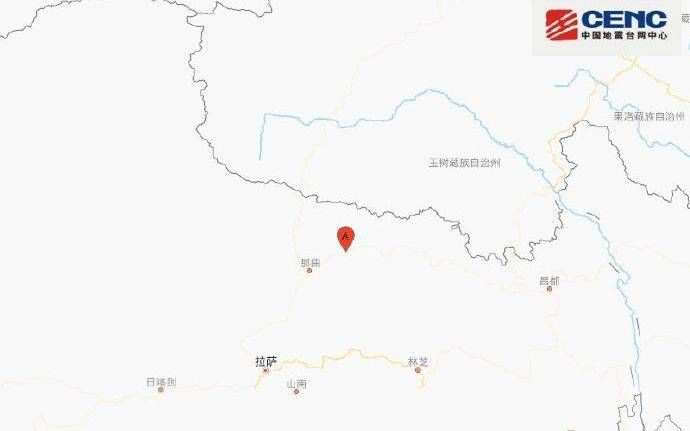 西藏那曲市下午發生6.1級地震​