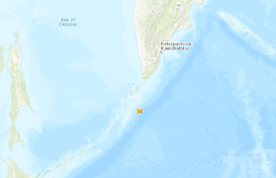 俄羅斯千島群島附近發生5.1級地震