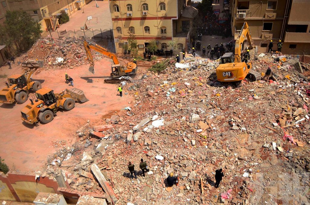 埃及開羅居民樓倒塌16死