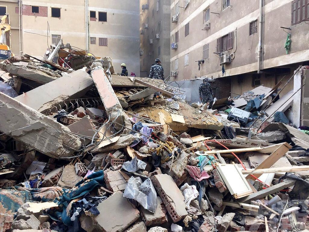 埃及開羅居民樓倒塌16死