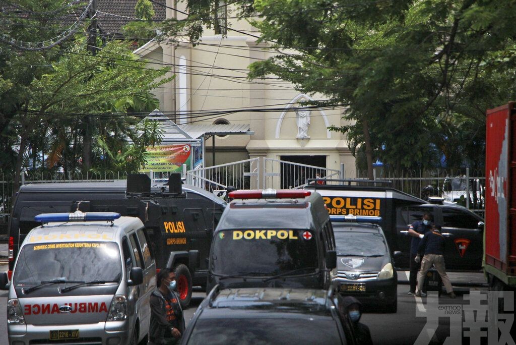 印尼教堂炸彈襲擊至少2死14傷