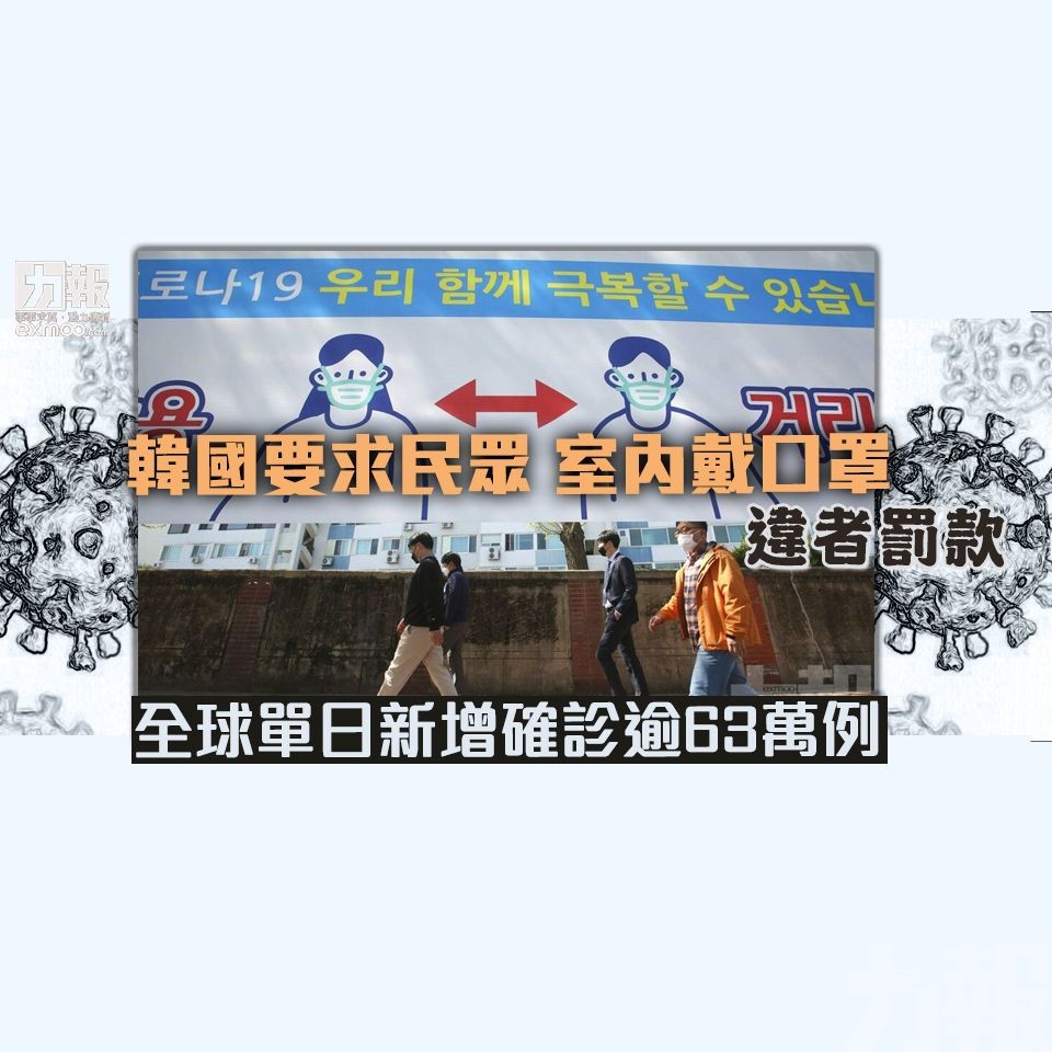 全球單日新增確診逾63萬例