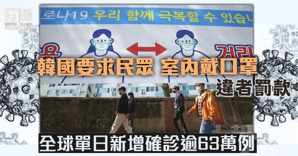 全球單日新增確診逾63萬例