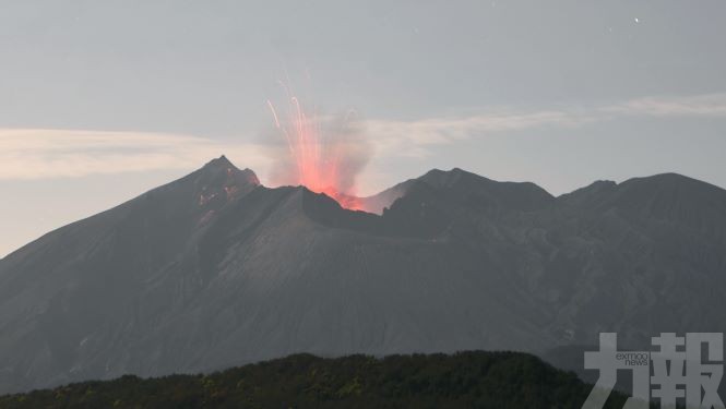 日本櫻島火山大規模噴發