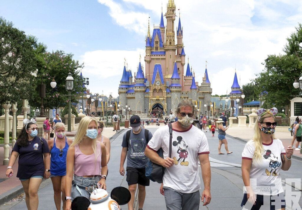 美國迪士尼容許已打針遊客毋須戴口罩