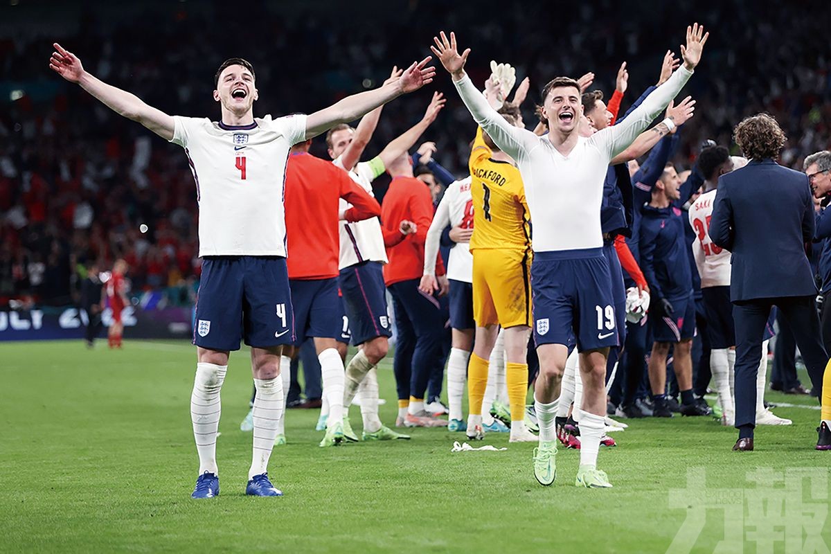 英格蘭隊史首闖歐國盃決賽