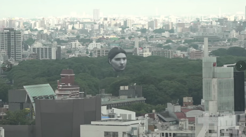 東京發光恐怖「巨型人頭」嚇親人