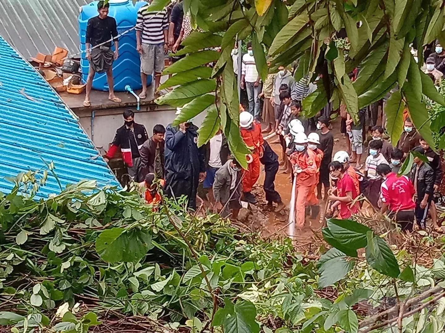 緬甸曼德勒省再發生山泥傾瀉