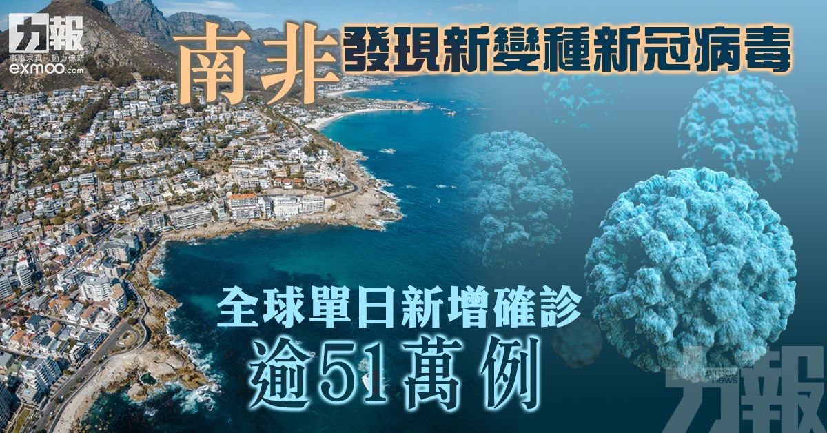 全球單日新增確診逾51萬例