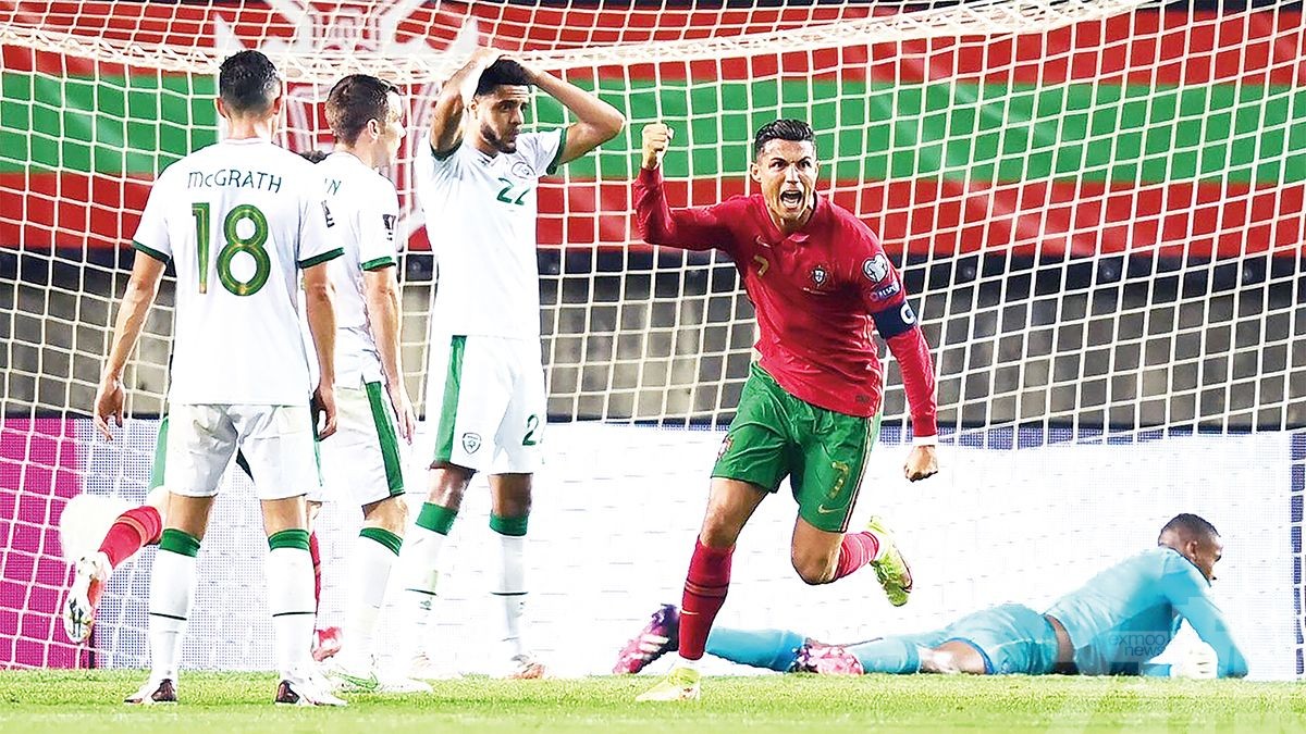 C朗破國際賽紀錄助葡萄牙取勝