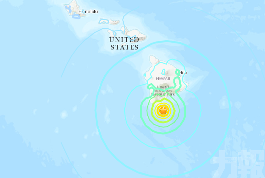 美國夏威夷發生6.2級地震
