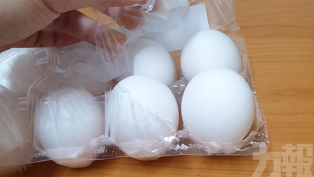 回收不具塑膠分類標籤的雞蛋盒
