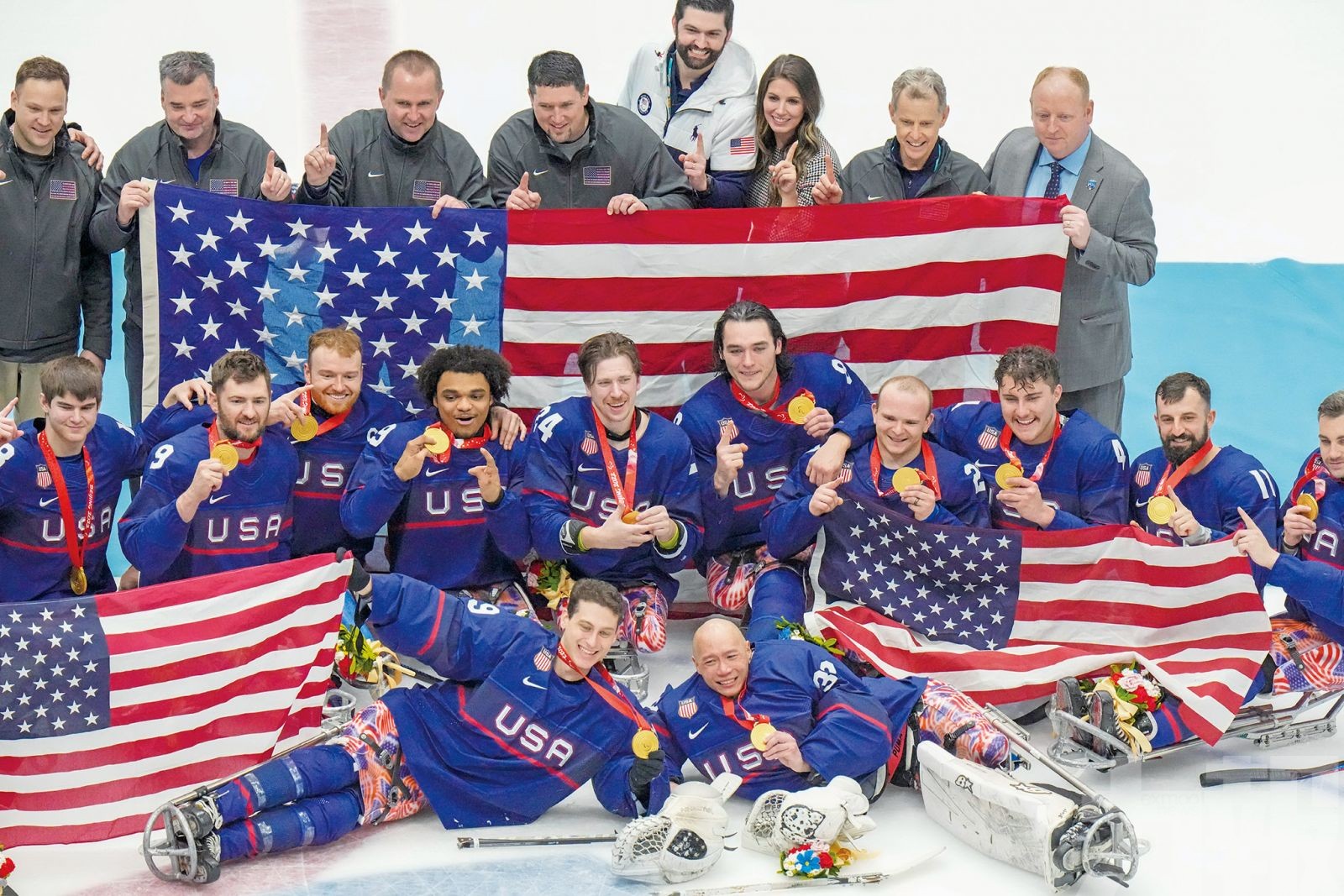 美國隊成殘奧冰球「四冠王」