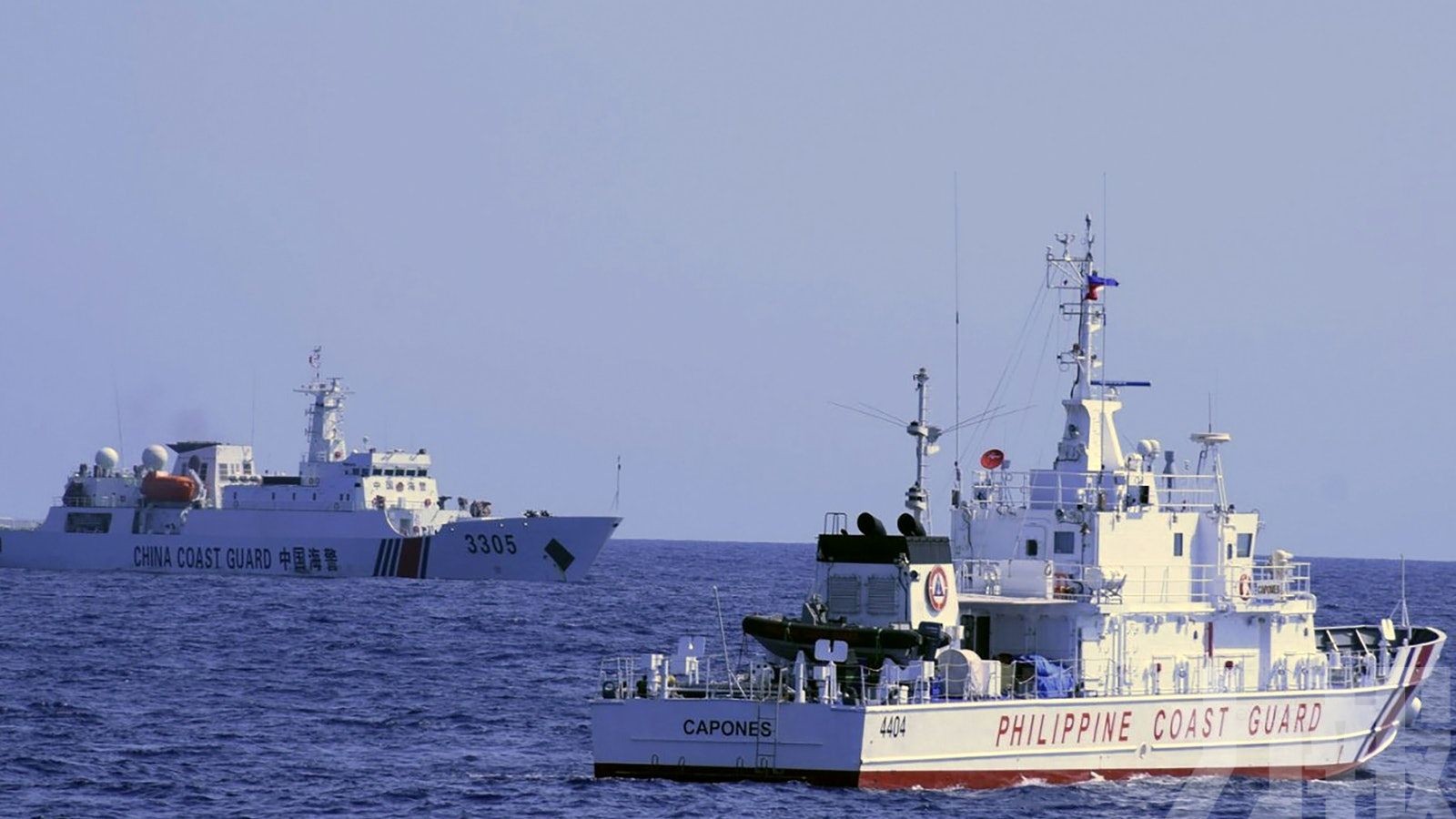 華海警船駛近 雙方僅距離19米