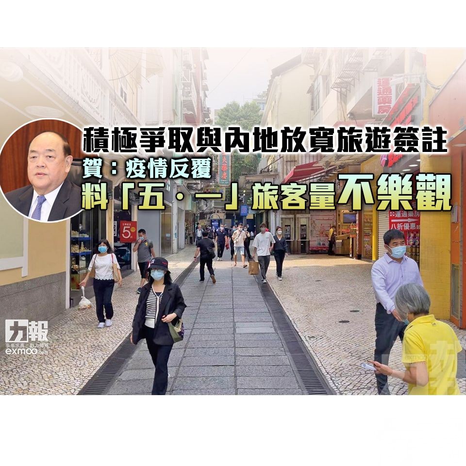 賀：疫情反覆 料「五・一」旅客量不樂觀
