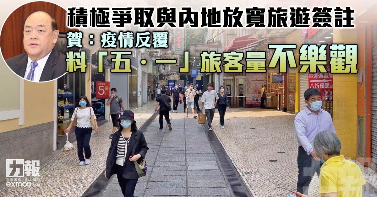 賀：疫情反覆 料「五・一」旅客量不樂觀