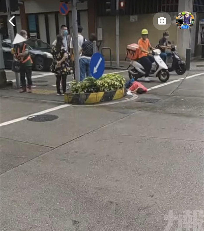 治安警：傷者自稱不小心跌倒