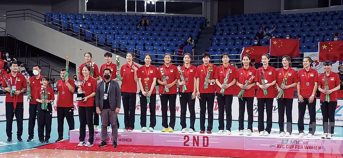 中國女排獲亞洲盃亞軍