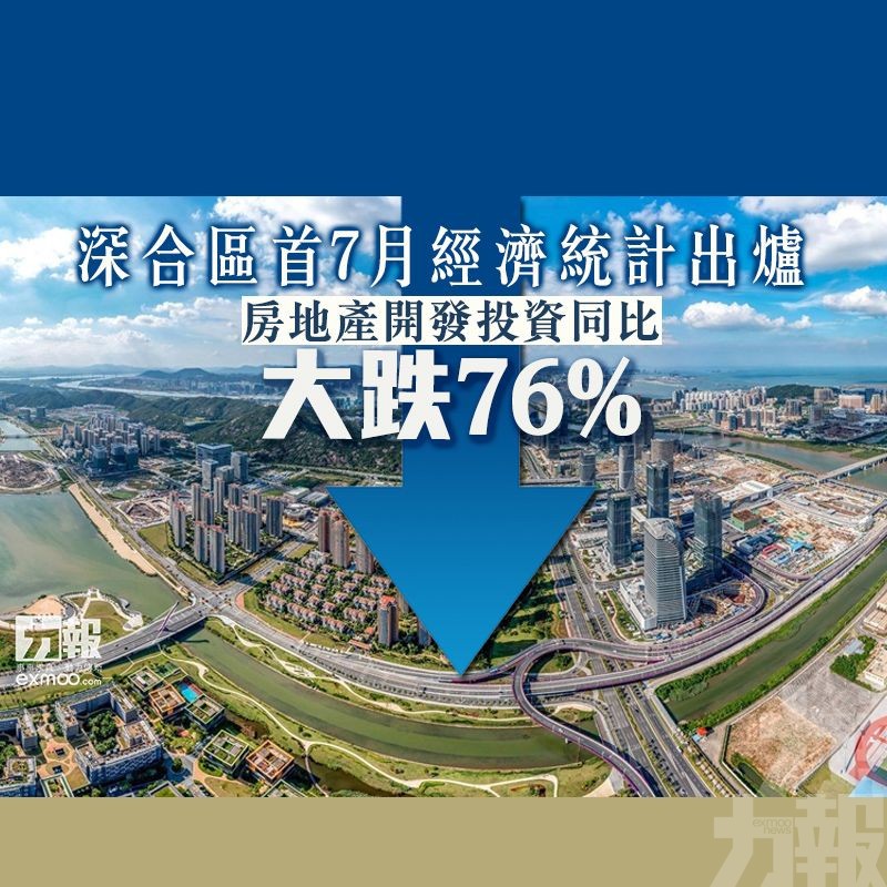 房地產開發投資同比大跌76%