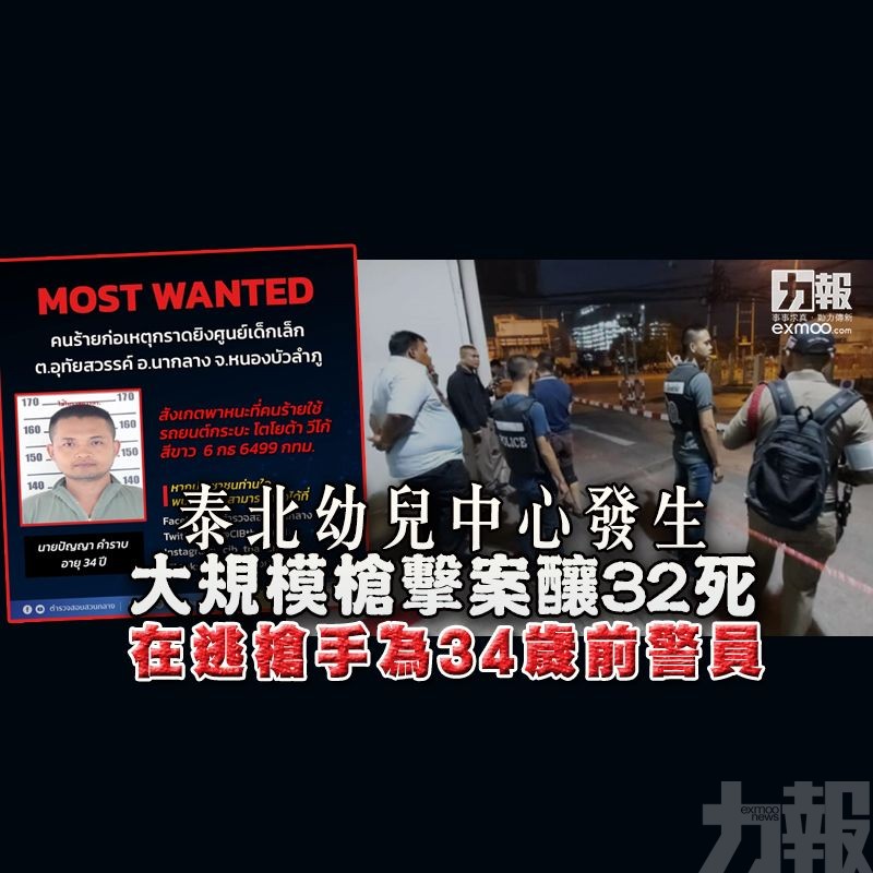 在逃槍手為34歲前警員