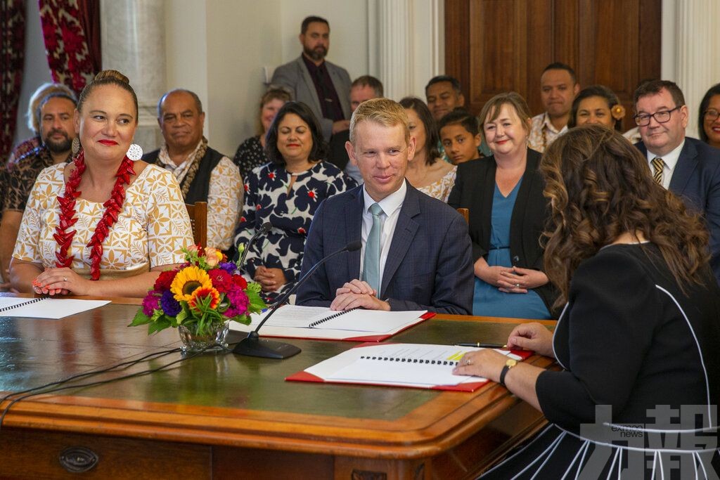 希普金斯宣誓就任紐西蘭總理