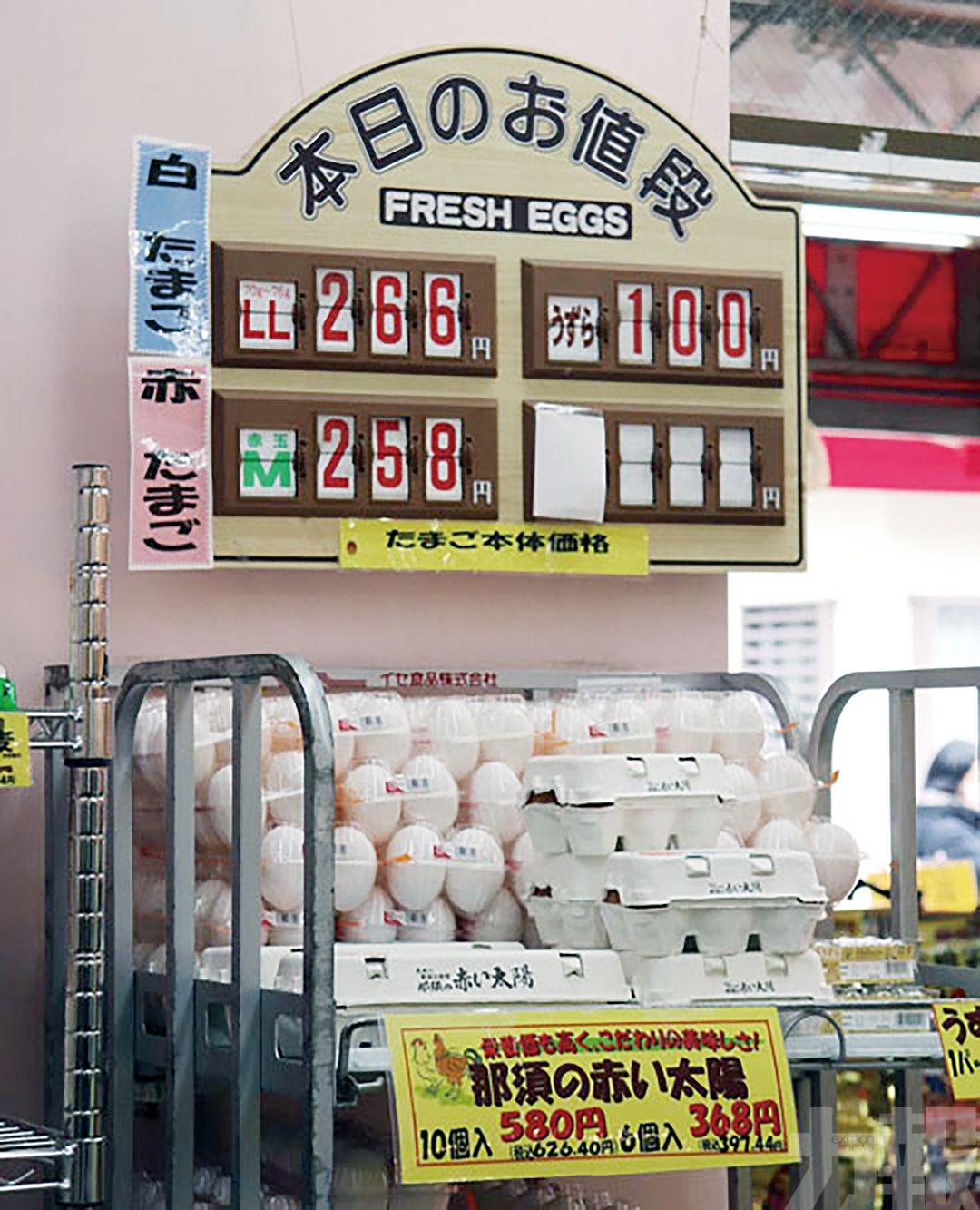 日本連鎖餐廳停售雞蛋餐點