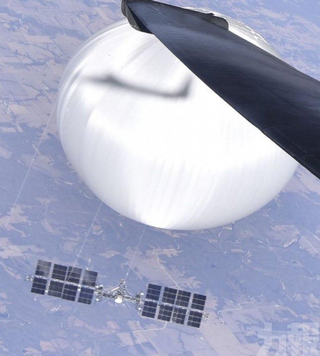 美國發布高空拍攝中國氣球照片