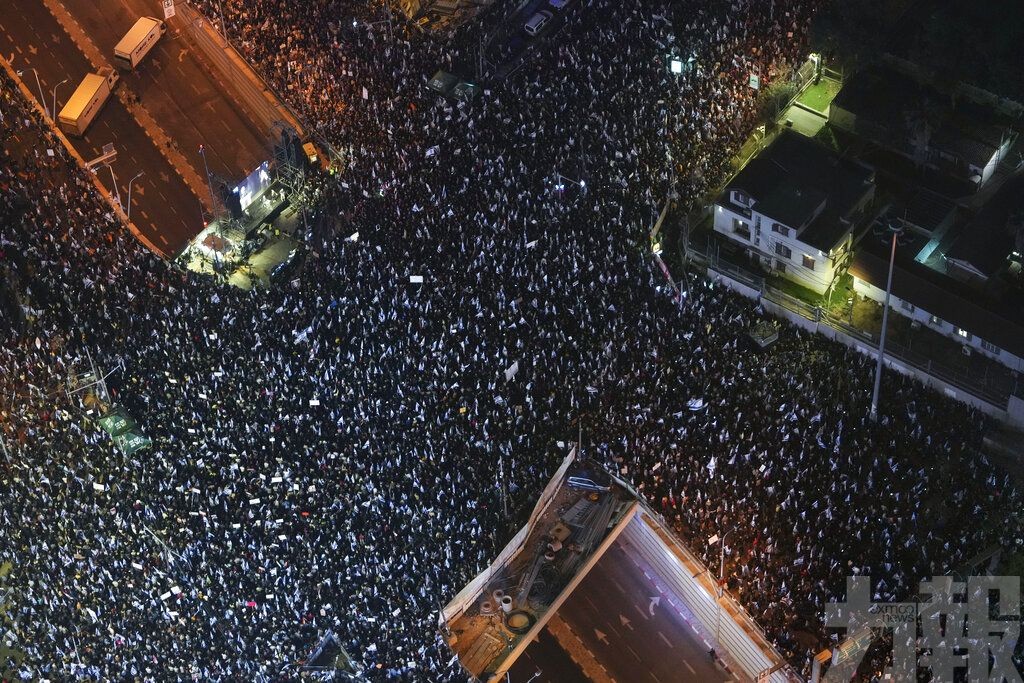 以色列民眾上街示威進入第九周