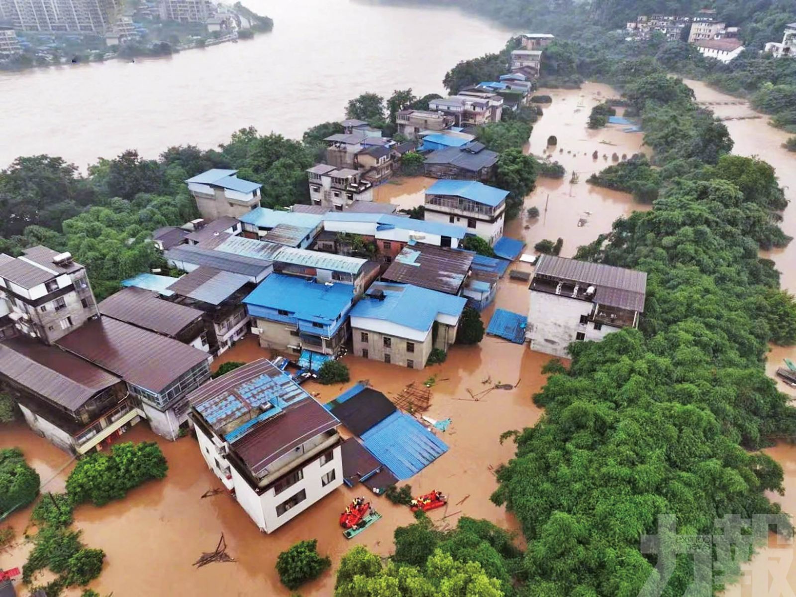 桂林灕江遇30年最大洪水