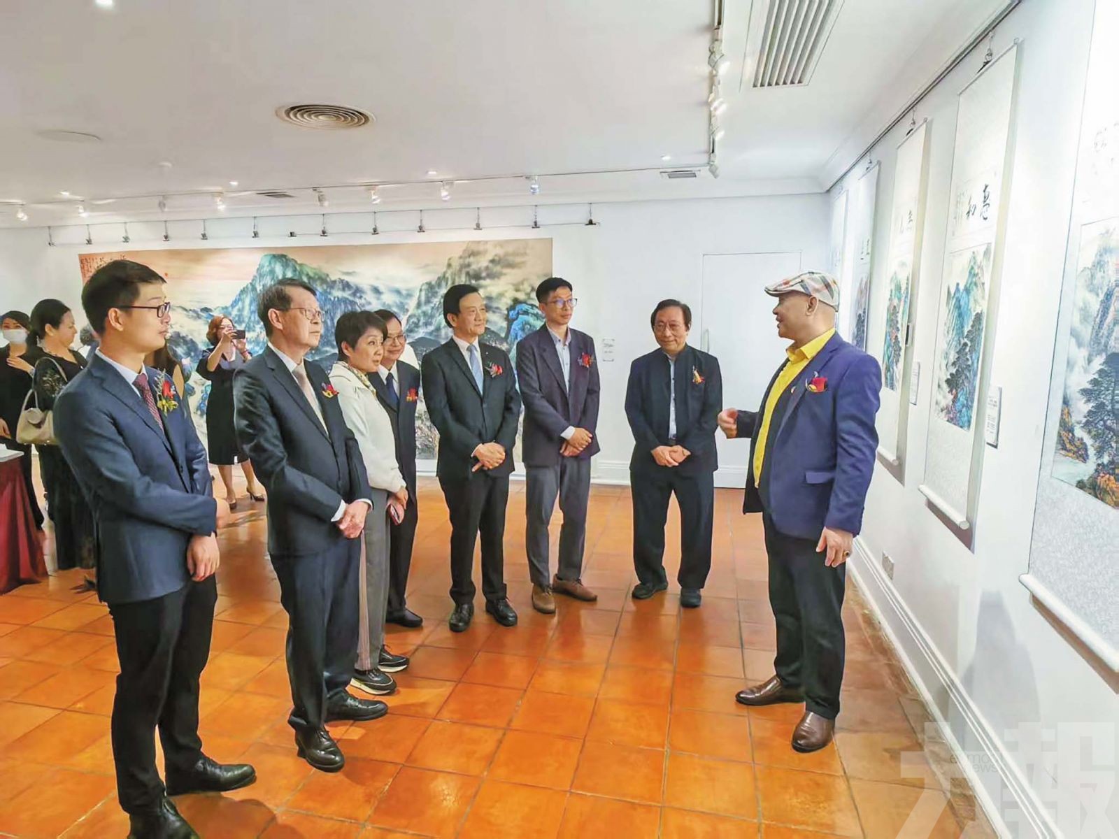 黃慶標山水畫展揭幕