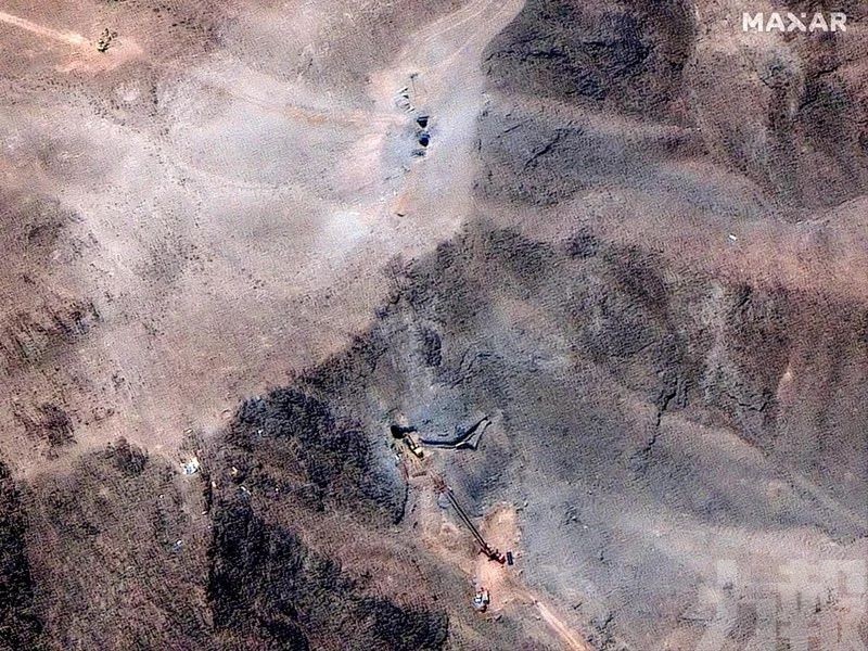 衛星影像顯示仍在作業