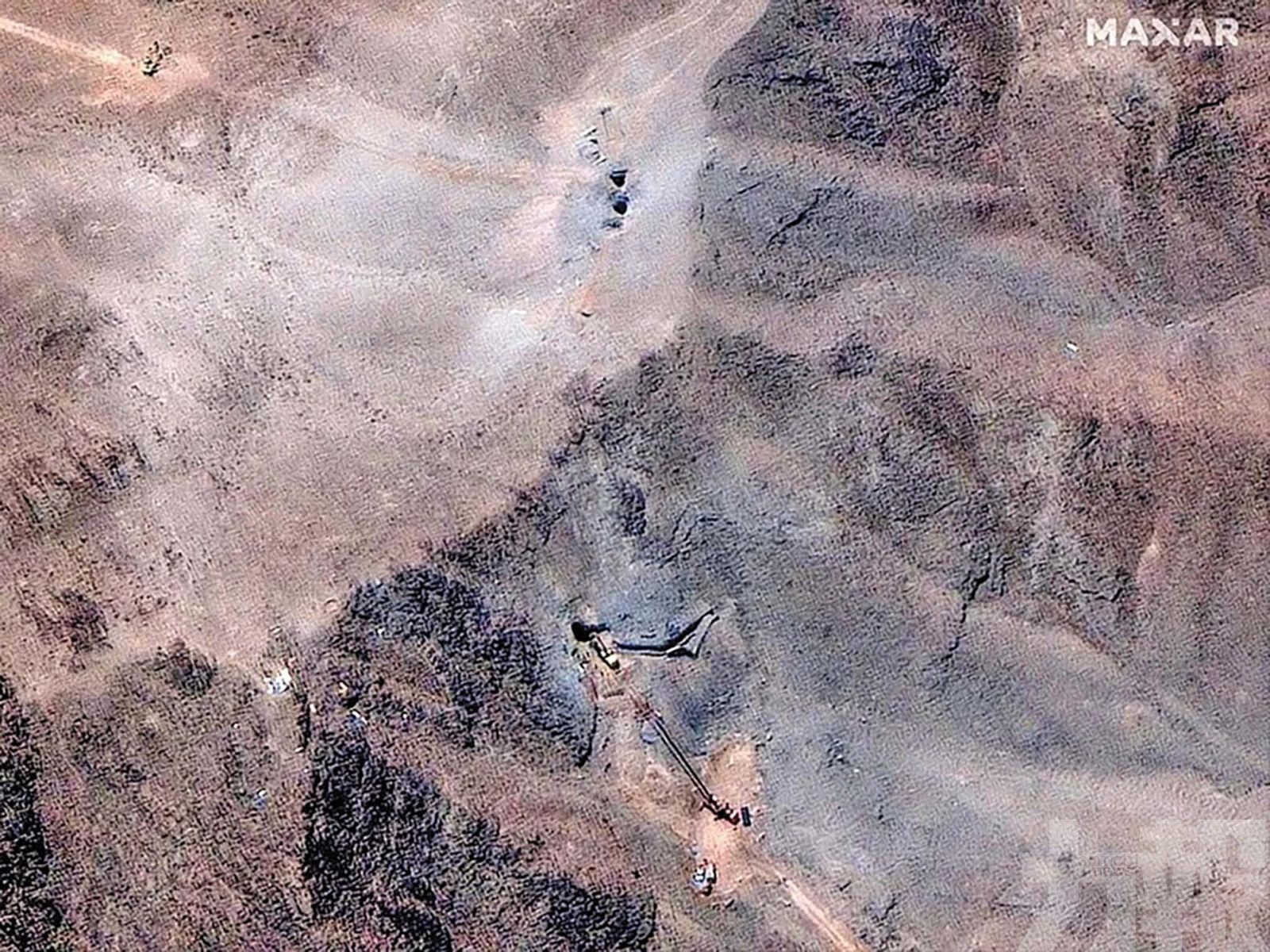 衛星影像顯示仍在作業
