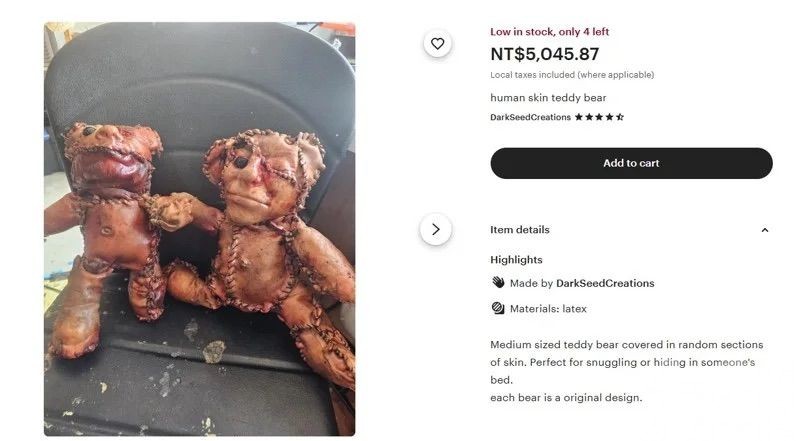 創作者坦承為乳膠製惡搞商品