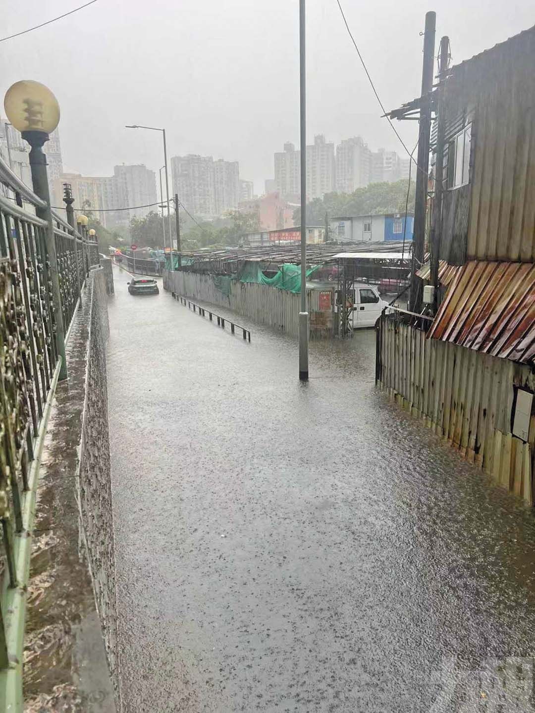 路氹低窪區現大範圍嚴重水浸